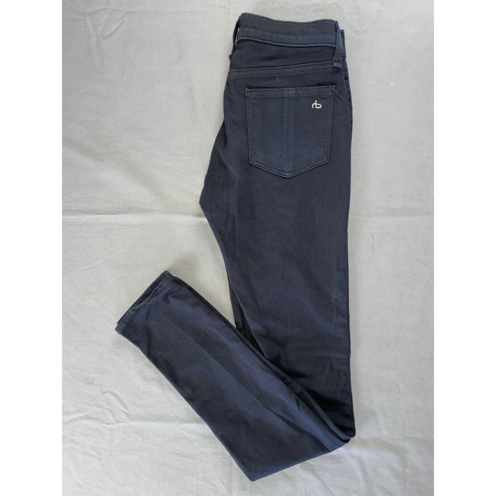 Rag & Bone 'Legging' Lightweight Stretch Skinny Jeans in Black Plush. 24, GUC!!